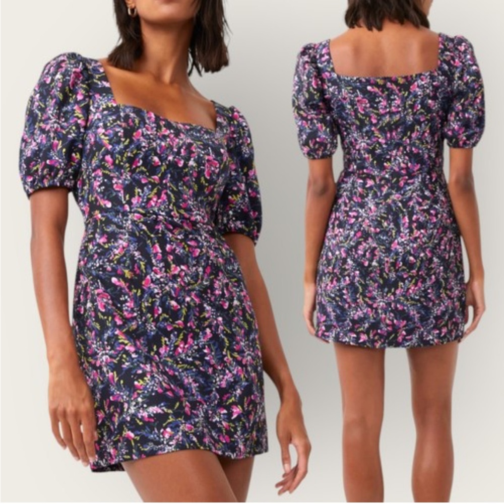 French connection Flores whisper puff dress